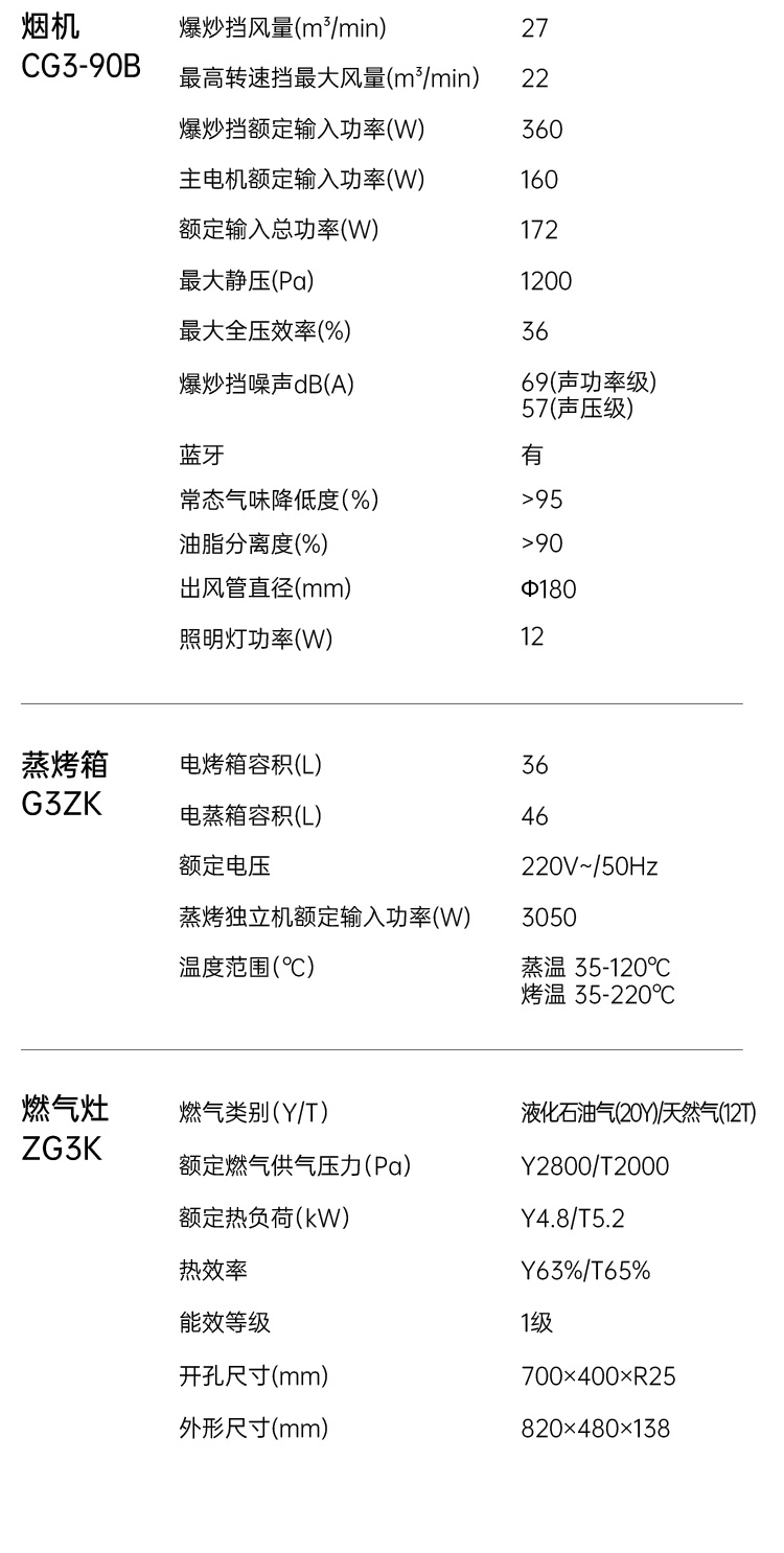 帅丰G3 归·爱 蒸烤独立集成烹饪中心