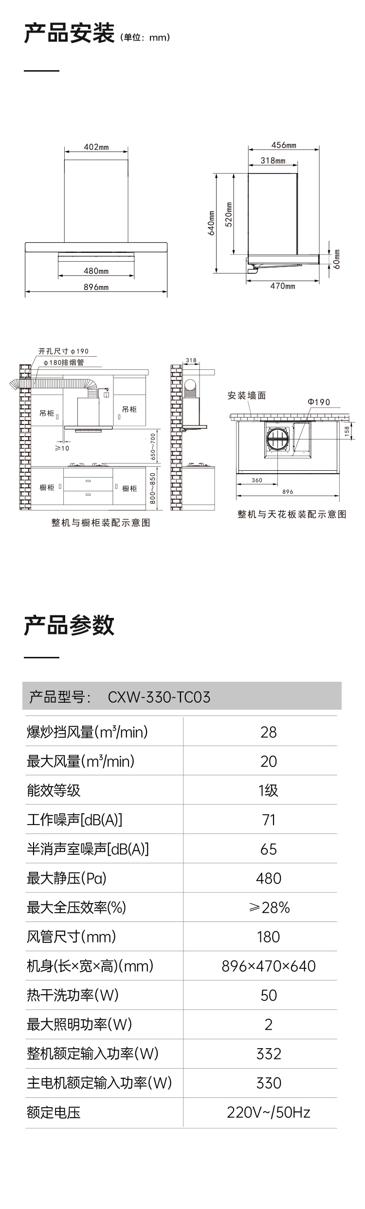 帅丰TC03上排烟机烟机灶具