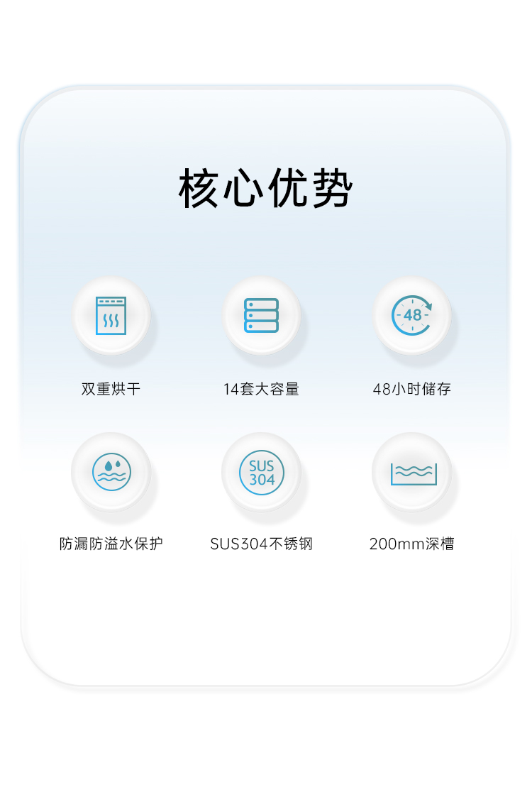 帅丰W55集成洗碗机