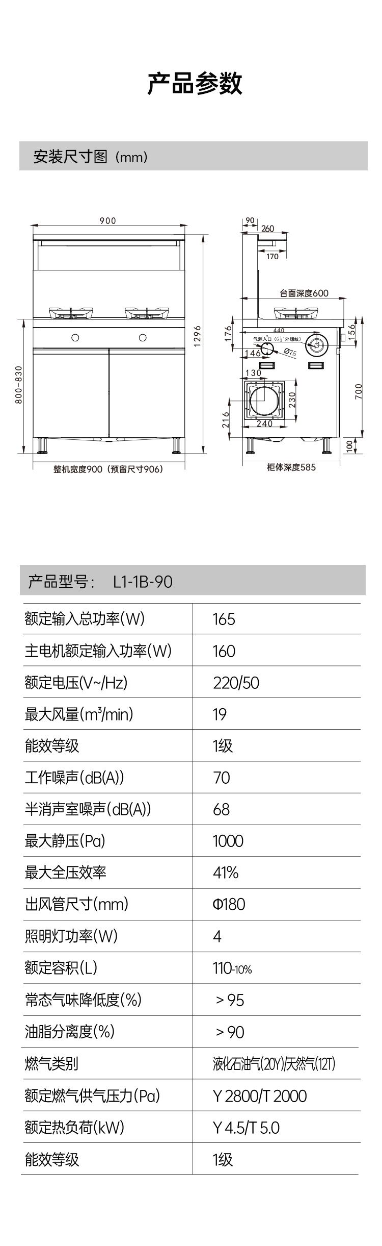 帅丰理想L1储物柜款集成灶
