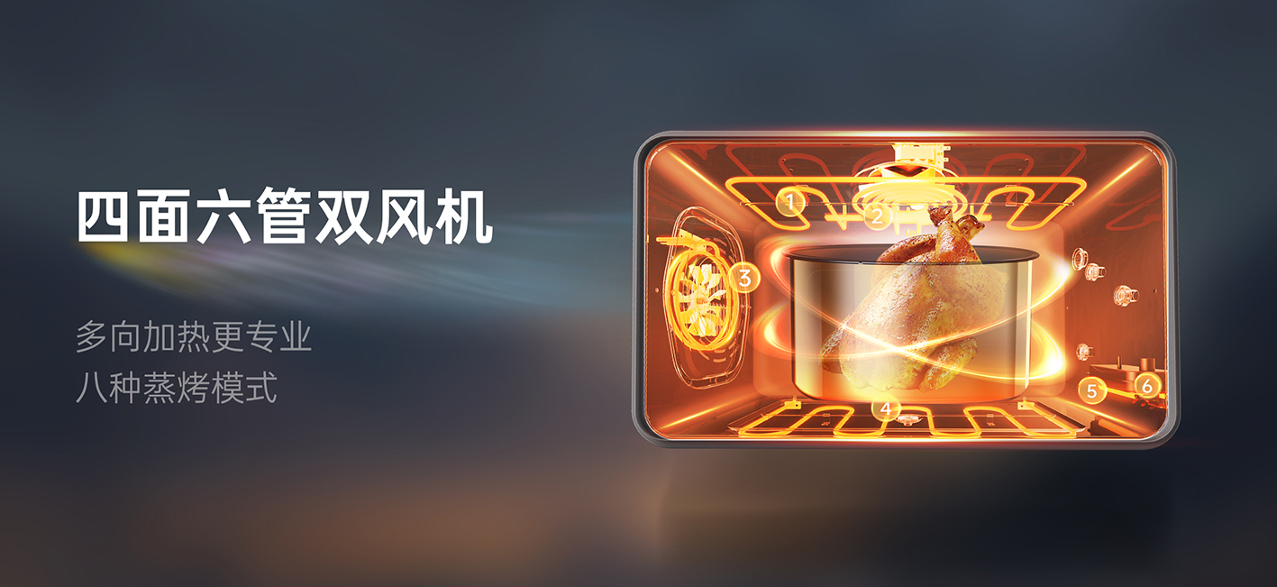 高性能蒸烤  烹饪再进阶