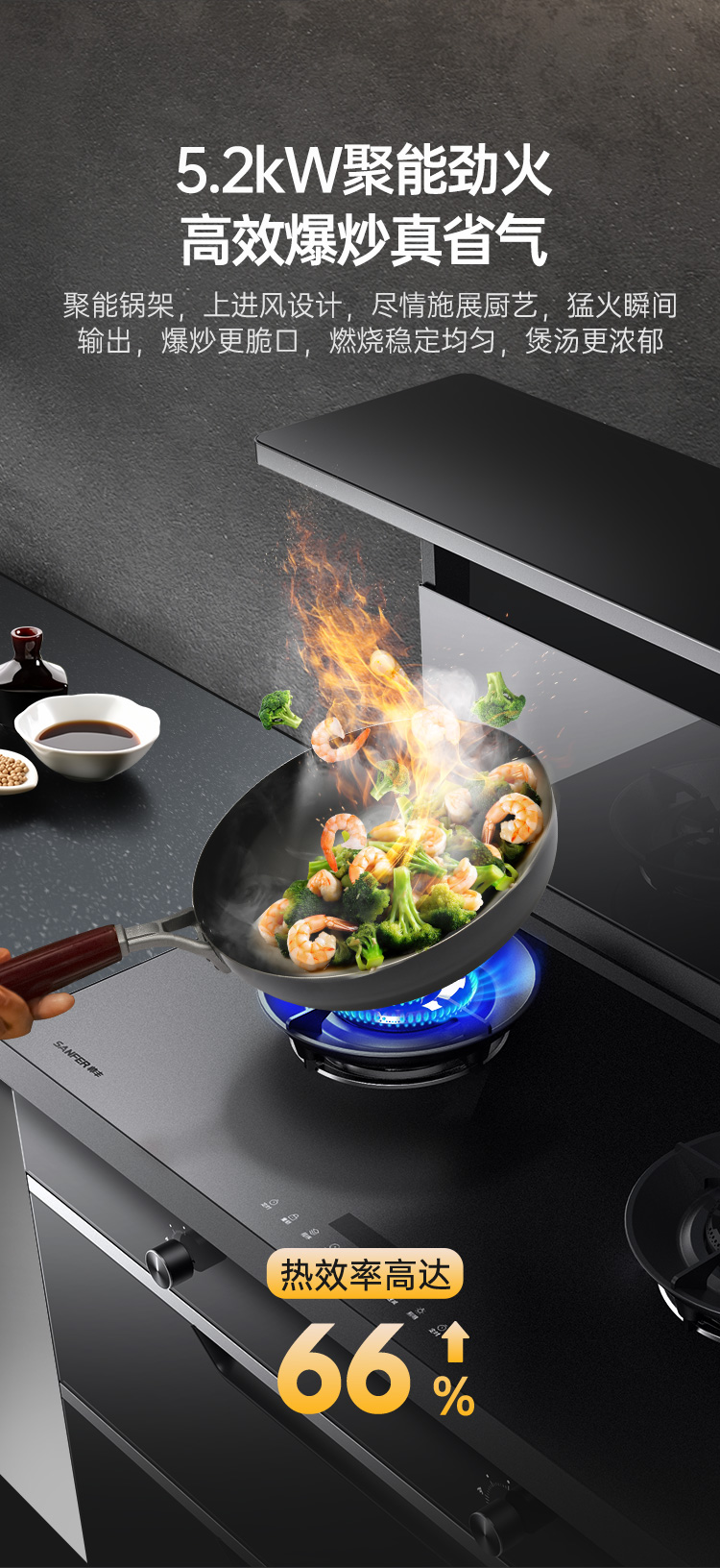 帅丰T1消毒柜款集成灶