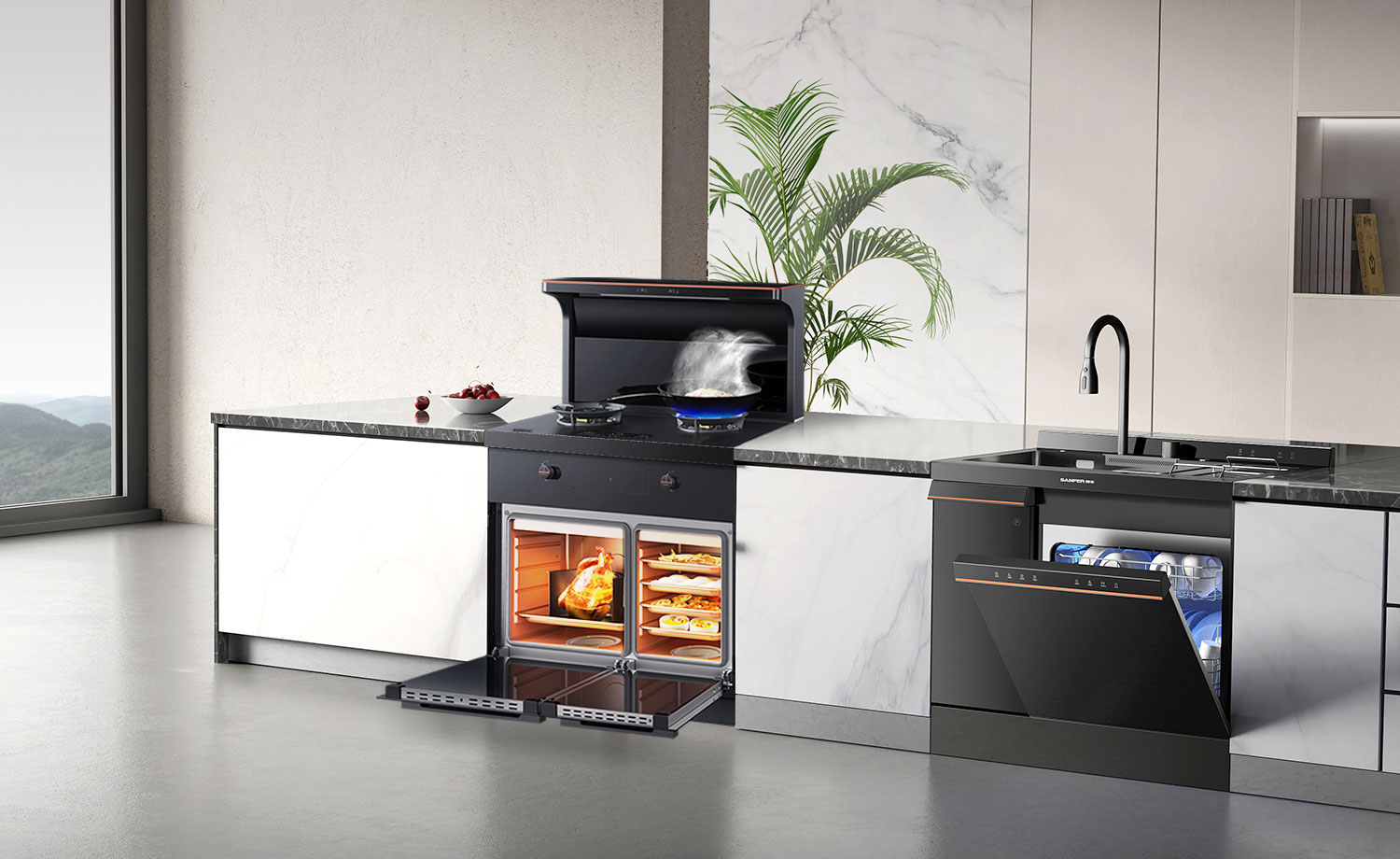 集成灶品牌帅丰电器优势叠加领跑集成灶、集成水洗双赛道