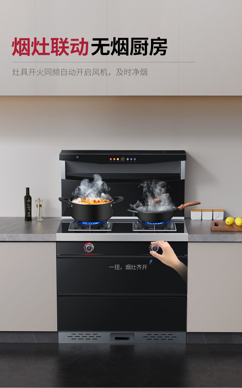 帅丰NJ3消毒柜款集成灶